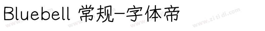 Bluebell 常规字体转换